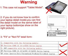 img 2 attached to 👾 Alapmk Protective Case for 15.6" HP Pavilion X360 15 & Dell Precision 15 7550 Laptop - Premium Galaxy Case