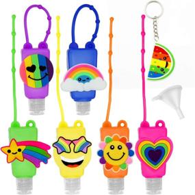 img 4 attached to Convenient Refillable Silicone Sanitizer Keychain Containers