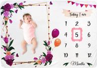 👶 pamperous baby monthly milestone blanket - enhance your kids' home store logo