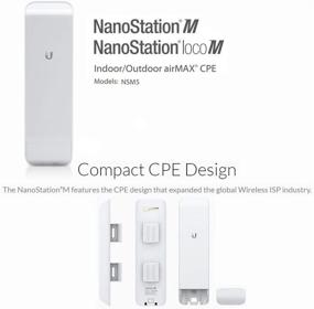 img 2 attached to 📡 Ubiquiti NSM5 Bundle: 4-Piece NanoStation M5 5GHz Outdoor airMAX CPE, 150+Mbps, Extended Range up to 15+km