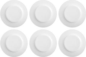 img 3 attached to 🍽 AmazonBasics 6 Piece White Dinner Plate Set - Affordable and Versatile Dinnerware Collection