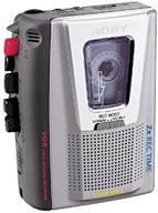 📼 sony tcm-20dv pressman: compact and portable cassette recorder logo