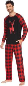 img 3 attached to 🎄 Stylish and Cozy: Ekouaer Christmas Matching Pajamas for Men, Perfect for Sleep & Lounge