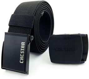 img 4 attached to CHCSTAR Elastic Web Belts Men