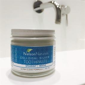 img 2 attached to 🌿 Безфторидная зубная паста Nelson Naturals с мятой спикатора - 3,3 унции.