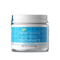 🌿 безфторидная зубная паста nelson naturals с мятой спикатора - 3,3 унции. логотип