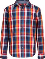 nautica sleeve woven plaid medium logo