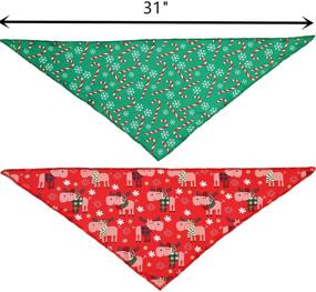 img 2 attached to BoomBone Christmas Bandana Triangle Scarf