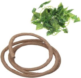 img 2 attached to PIVBY Bearded Dragon Accessories: Enhance Your Reptile Habitat with Flexible Hammock, Jungle Vines, and Suction Cup Leaves for Climbing, Chameleon, Lizards, Gecko, Snakes
