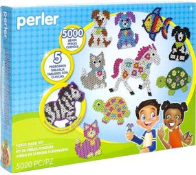 img 1 attached to 🐶 Explore the Imagination with Perler Pet Parade Deluxe Fuse Bead Craft Kit - 5020 pcs