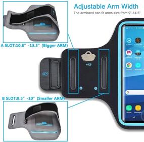 img 2 attached to 📱 Running Armband for Samsung Galaxy S10e S9 S8 S7 A01 A10e J3 J2, iPhone 13 12 11 Pro X XS SE 8 7 6S 6 5S 5C 5 - Tiflook Arm Band Phone Holder Case for Jogging, Fitness, Sports, Exercise, Workout - Black