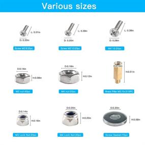 img 3 attached to Assortment Electronics Mechanical Assemble Fasterner