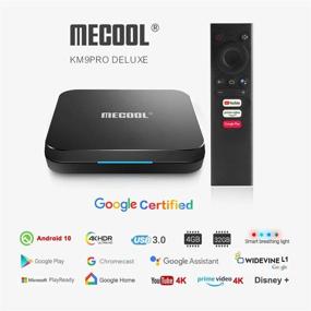 img 3 attached to 📺 Google Certified MECOOL KM9 PRO: Advanced Android TV OS 10.0, 4GB RAM/32GB ROM, Dual WiFi, Voice Remote Control