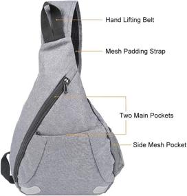 img 3 attached to 🎒 Durable and Lightweight CALACH Crossbody Backpacks for Everyday Use