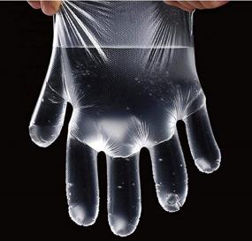 img 1 attached to 🧤 Disposable Walk Diary Gloves: Food Grade Vinyl Gloves for Dishwashing and Food Handling