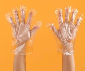 img 3 attached to 🧤 Disposable Walk Diary Gloves: Food Grade Vinyl Gloves for Dishwashing and Food Handling