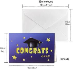 img 2 attached to Get 36-Pack Konsait Graduation Greeting Cards 👏 Set with Envelopes - Congratulate Grad in Style!