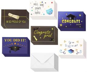 img 4 attached to Get 36-Pack Konsait Graduation Greeting Cards 👏 Set with Envelopes - Congratulate Grad in Style!