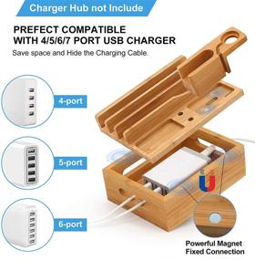 img 2 attached to Bamboo Charging Station Multiple Devices