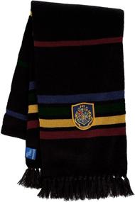 img 2 attached to Authentic Harry Potter Hogwarts Scarf with Patch - Perfect for Adults and Kids