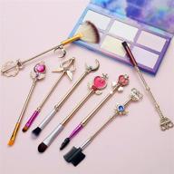 8pcs sailor makeup brushes champaign logo