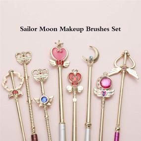 img 1 attached to 8Pcs Sailor Makeup Brushes Champaign