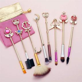 img 3 attached to 8Pcs Sailor Makeup Brushes Champaign