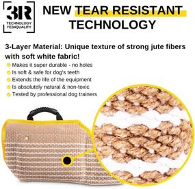 img 1 attached to 🐶 Durable Dog Bite Sleeve - Strong Jute Training Equipment for Medium to Large Dogs (German Shepherd, etc.) - Perfect for K9, IPO, Schutzhund & Puppy Training - Safe Padded Biting Sleeve for Either Arm: Find the Best Quality Here!