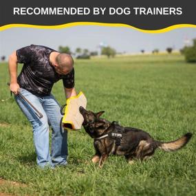 img 3 attached to 🐶 Durable Dog Bite Sleeve - Strong Jute Training Equipment for Medium to Large Dogs (German Shepherd, etc.) - Perfect for K9, IPO, Schutzhund & Puppy Training - Safe Padded Biting Sleeve for Either Arm: Find the Best Quality Here!