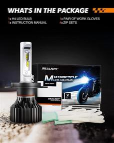 img 1 attached to 🚴 SEALIGHT H4 9003 HB2 LED Motorcycle Bike Bulb, 6000K Xenon White - Enhanced Visibility and Style Upgrade for Two-Wheelers