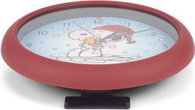 img 1 attached to 🎄 Shop the Mark Feldstein & Associates Peanuts Snoopy On Sled Linus and Lucy Sound Blue 8 x 8 Christmas Clock - Limited Edition!