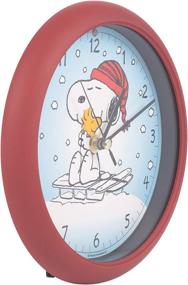 img 3 attached to 🎄 Shop the Mark Feldstein & Associates Peanuts Snoopy On Sled Linus and Lucy Sound Blue 8 x 8 Christmas Clock - Limited Edition!