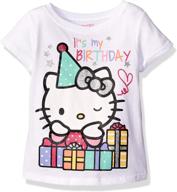 🎀 girls' hello kitty little birthday t-shirt - tops, tees & blouses logo