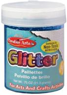 ✨ sparkling creative arts by charles leonard glitter in blue for crafts (3/4 ounce bottle, 41715) logo