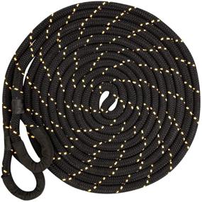 img 3 attached to 🚗 SGT KNOTS Heavy Duty Vehicle Recovery Rope - Double Braided Nylon, Spliced Eye Loops for Emergency Towing Strap (3/4" x 30ft, Black with Orange Fleck)