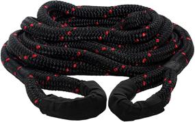 img 4 attached to 🚗 SGT KNOTS Heavy Duty Vehicle Recovery Rope - Double Braided Nylon, Spliced Eye Loops for Emergency Towing Strap (3/4" x 30ft, Black with Orange Fleck)
