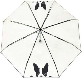 img 2 attached to ☂️ SMATI Clear Folding Umbrella Transparent: Stylish Yet Practical Rain Protection