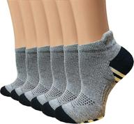 copper compression socks for women and men - 6 pairs, with circulation, arch support, and plantar fasciitis relief, ideal for running and ankle support logo