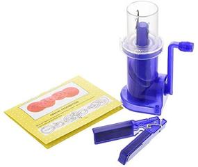 img 1 attached to 🪡 Easy Weaver Knitting Tool: Hand-Operated Blue Sewing Machine for DIY Knitting Spool Knitter