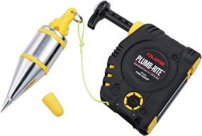 img 4 attached to 🔨 Tajima 14 oz Plumb-Rite Magnetic Plumb Bob Setter with 400g Weight, 14.5 ft Auto Recoil Cord, and Quick-Stabilizing Bob - Model PZB-400GP