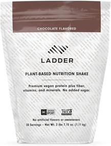 img 4 attached to 🌱 LADDER Plant-Based Protein Shake: 20G Pea Protein, Dairy-Free Meal Replacement, Vegan Powder, NSF Certified, Delicious Chocolate Flavor - No Added Sugar, 30 Servings