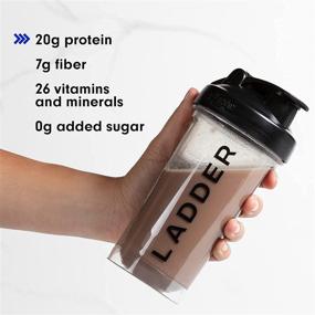 img 2 attached to 🌱 LADDER Plant-Based Protein Shake: 20G Pea Protein, Dairy-Free Meal Replacement, Vegan Powder, NSF Certified, Delicious Chocolate Flavor - No Added Sugar, 30 Servings