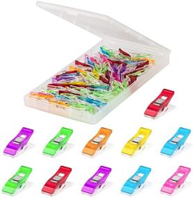 img 4 attached to Colorful 50 PCS Multipurpose Sewing 🧵 Clips for Quilting, Fabric Crafts, and More