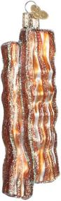 img 4 attached to 🎄 Glass Blown Bacon Strips Ornaments for Christmas Tree by Old World Christmas: Enhance your Holiday Décor!