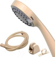 🚿 pih high pressure rv handheld shower head: powerful shower spray with pause setting, multi-functions, and bathroom accessories - 59'' hose, bracket, and hose clock included logo