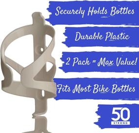 img 3 attached to 🚴 USA-Made 50 Strong Bike Bottle Holder 2 Pack - Easy Install Bicycle Cage