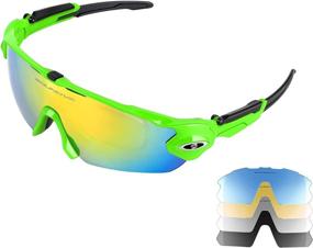 img 4 attached to SOUNOVA Sunglasses Protection Prescription Replaceable Sports & Fitness