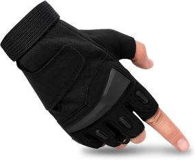 img 3 attached to FANGIER Fingerless Lightweight Breathable Motorcycling Sports & Fitness