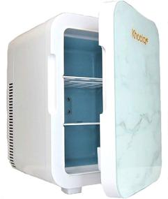 img 2 attached to 🌡️ KHOOLA 10L Mini Fridge Thermoelectric Cooler and Warmer - Compact & Portable for Travel, Car, Skincare or Medical Use (White)