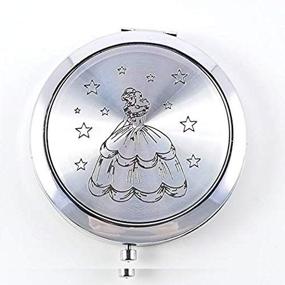 img 4 attached to Quinceanera Silver Compact Mirror Design